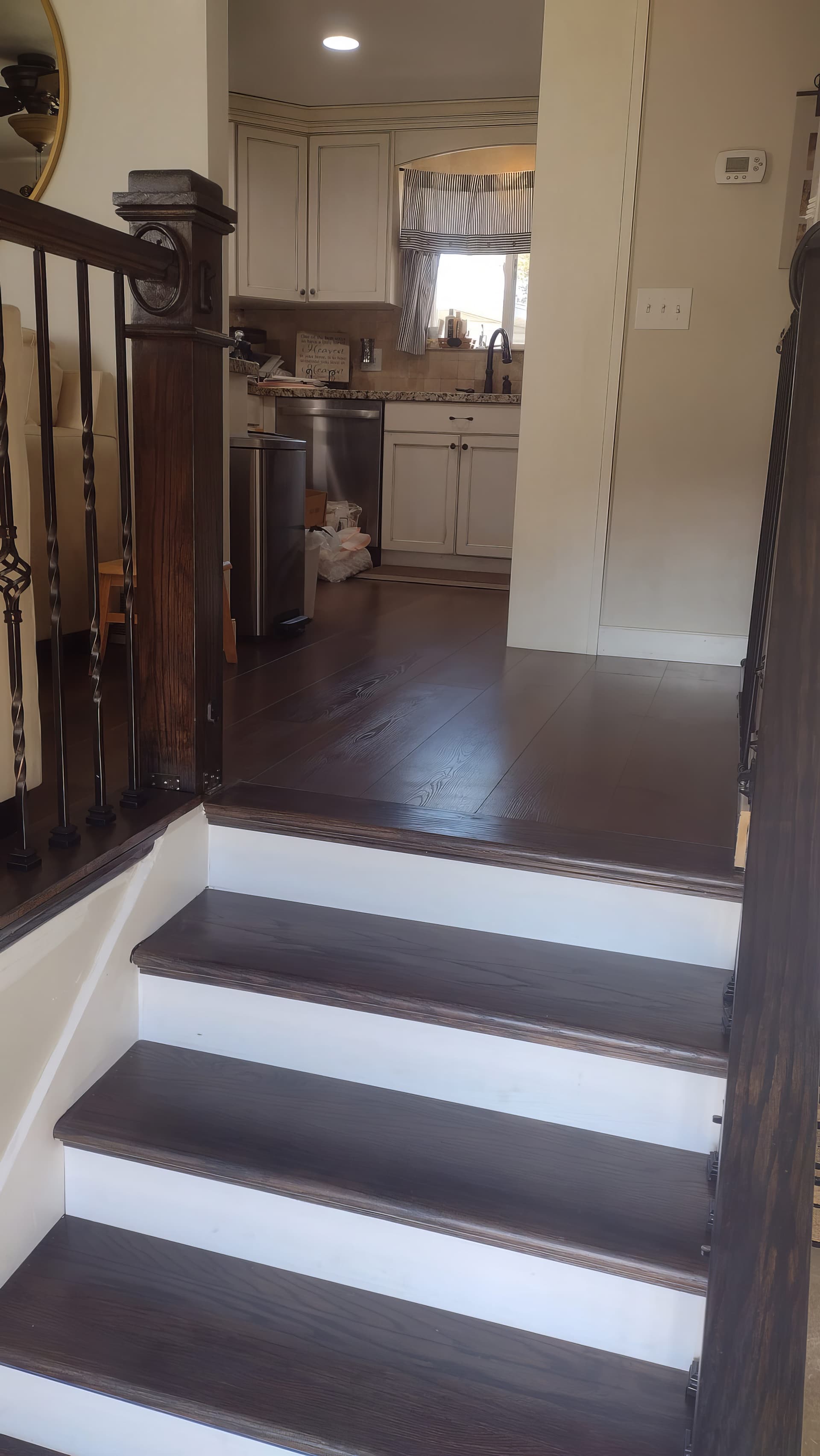 Floor and stairs rebuild craftsmanship detail