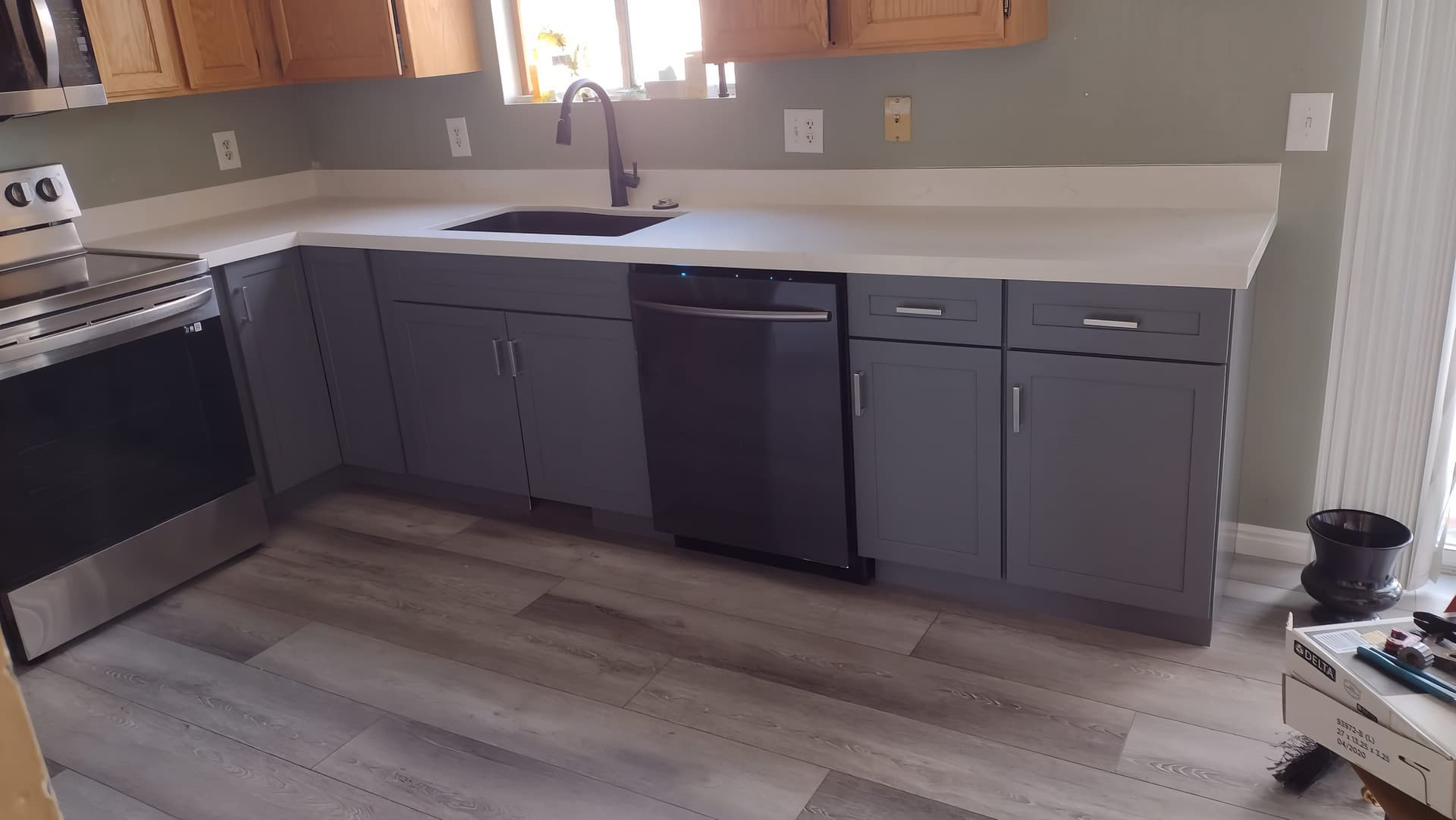 Kitchen flood repair and restoration result