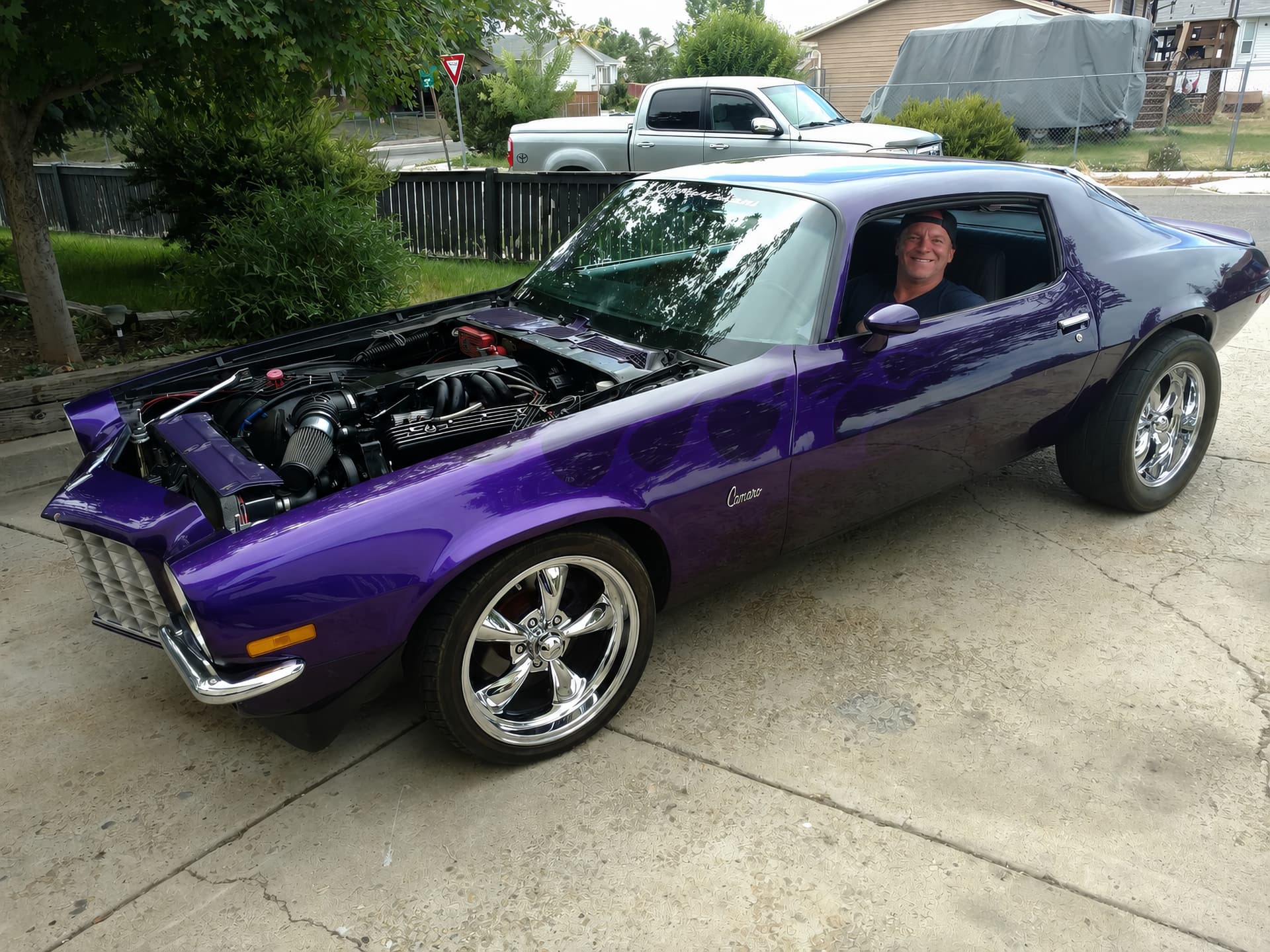Patton Home Solutions owner with a custom hotrod