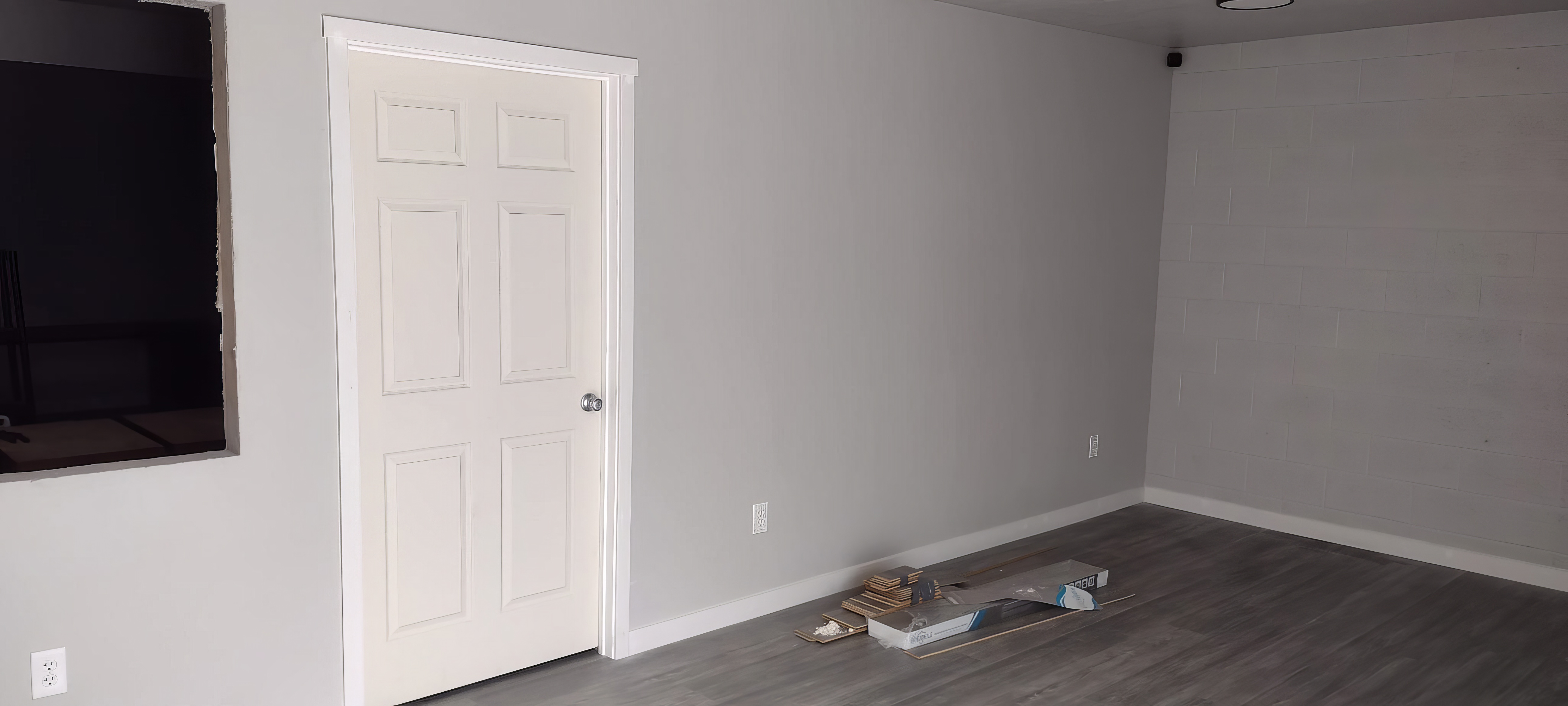 Decorative wall finish project detail